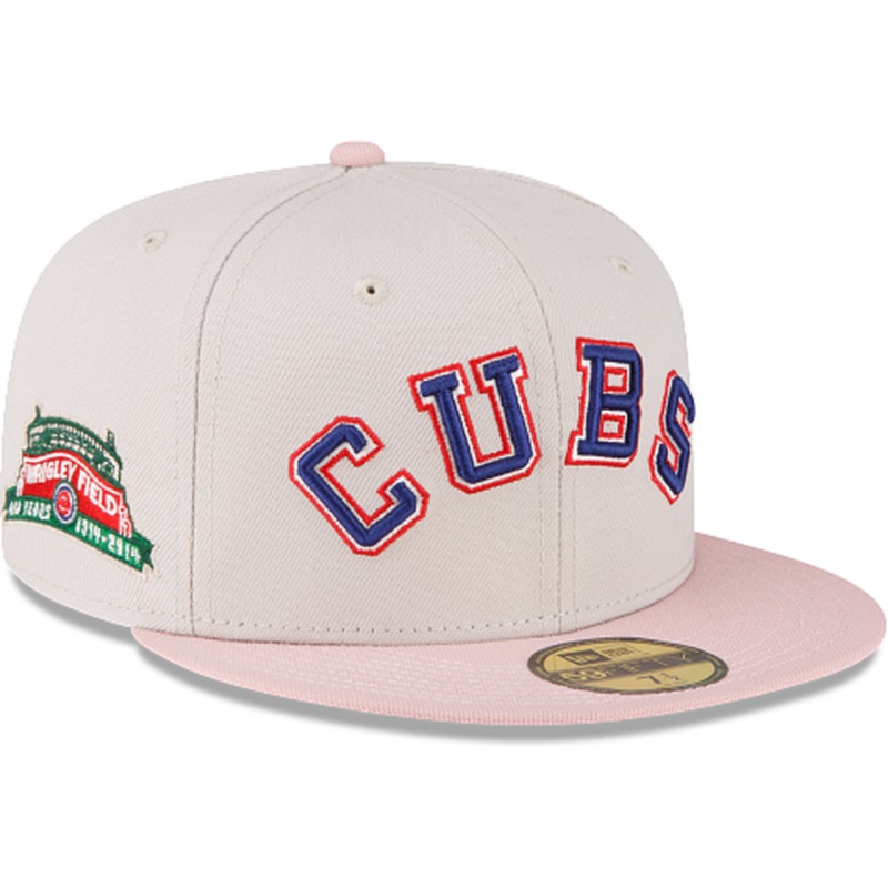 New Era Just Caps Stone Pink Chicago Cubs 2023 59FIFTY Fitted Hat