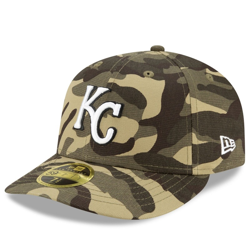 New Era Kansas City Royals 2021 Camo Armed Forces Day On-Field Low Profile 59FIFTY Fitted Hat
