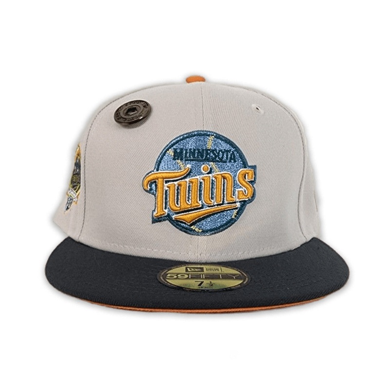 New Era Minnesota Twins 30th Anniversary Stone/Orange UV 59FIFTY Fitted Hat