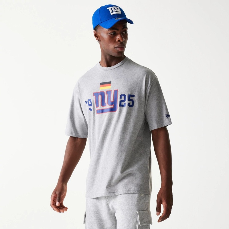 New York Giants NFL Games Square Arch Grey Oversized T-Shirt XS