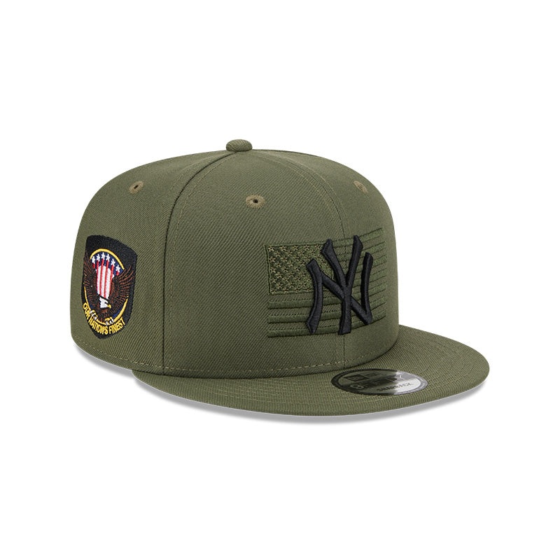 New York Yankees New Era 2023 Armed Forces Day 9FIFTY Snapback Hat – Olive