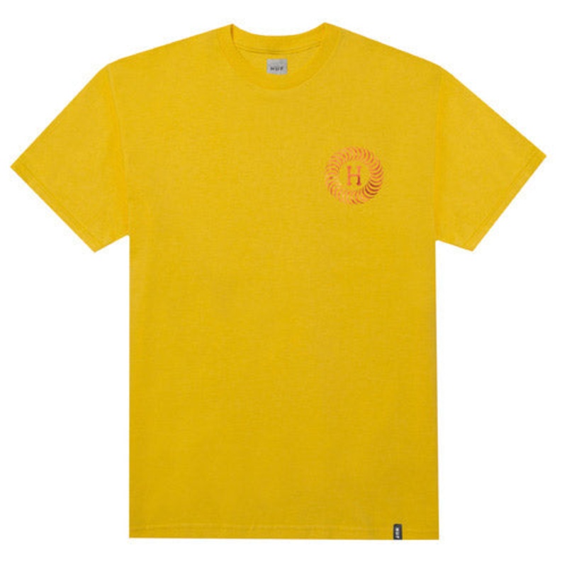 Huf x Spitfire FIRE SWIRL SS TEE (Yellow) m