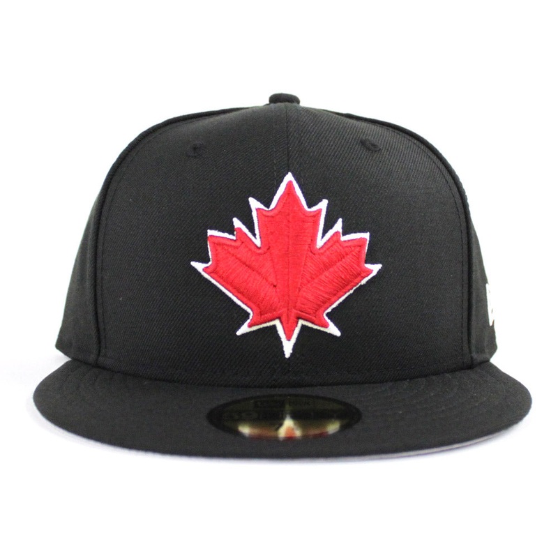 Maple Leaf New Era 59Fifty Fitted Hat (Black Gray Under Brim) 7