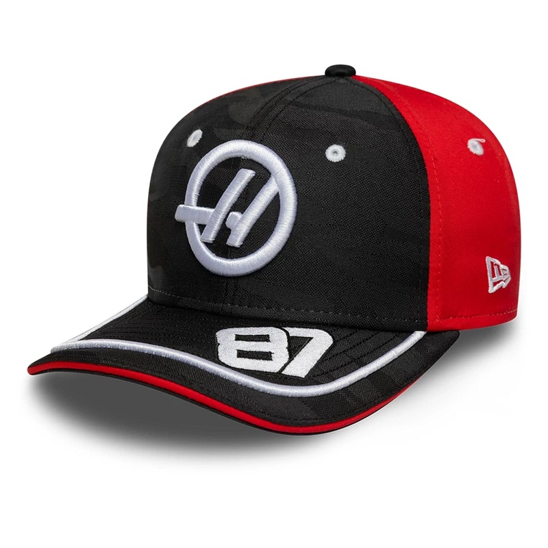 MoneyGram Haas F1 Youth Replica Oliver Bearman Black 9SEVENTY Stretch Snap Adjustable Cap Youth