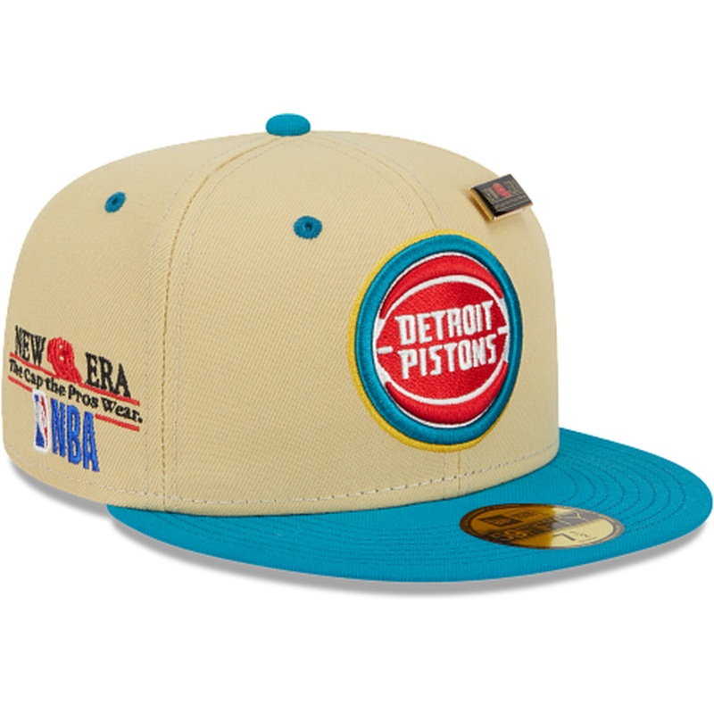 New Era Detroit Pistons Tan ’59FIFTY Day’ 2023 59FIFTY Fitted Hat