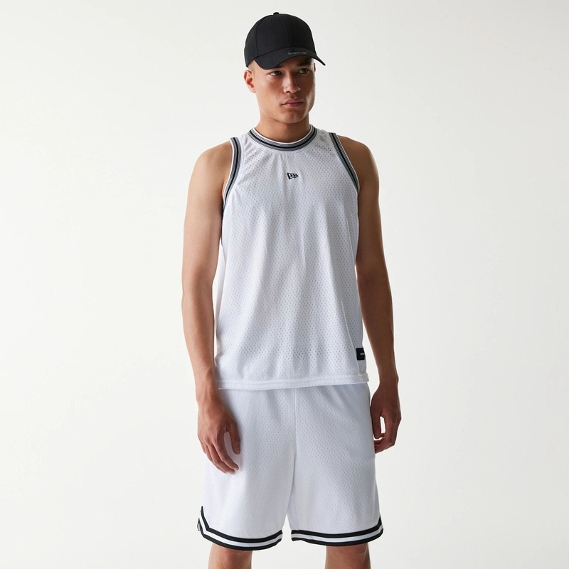 New Era Japan Mesh White Sleeveless T-Shirt 4XL