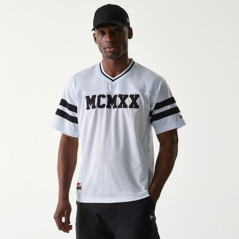 New Era Retro Sports White Mesh Jersey XS