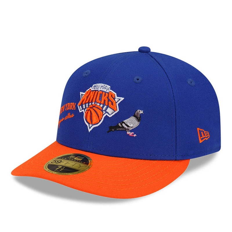 New York Knicks 59FIFTY Low Profile NBA X Staple Royal Cap 7-1/8