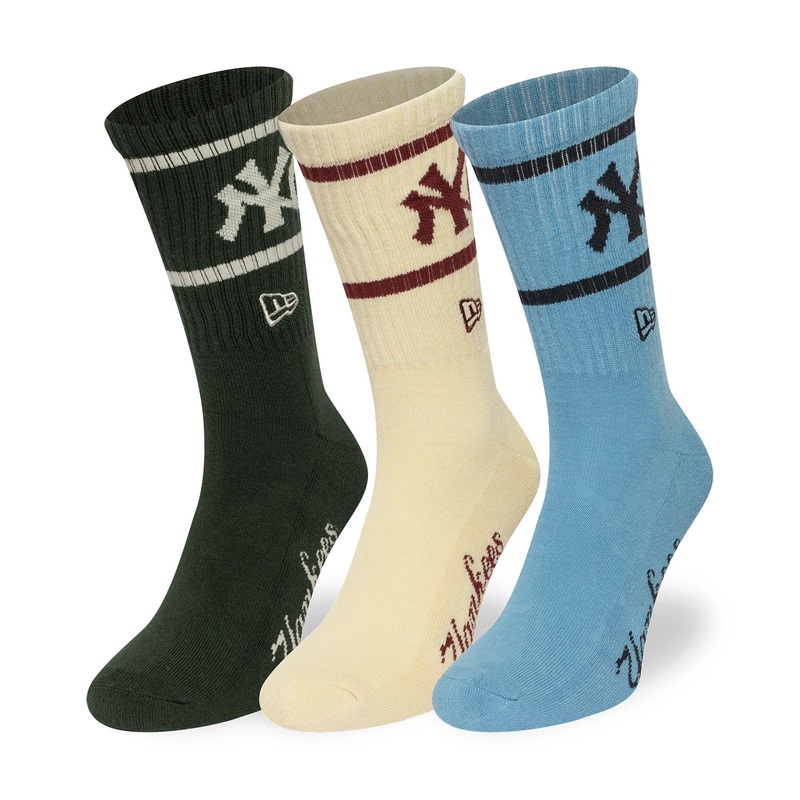 New York Yankees MLB Multi 3 Pack Crew Socks 2-5