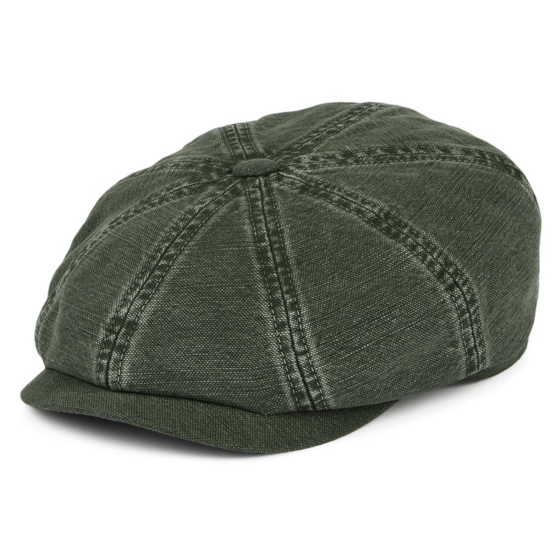 Stetson Hats Hatteras Cotton-Linen Newsboy Cap – Olive S