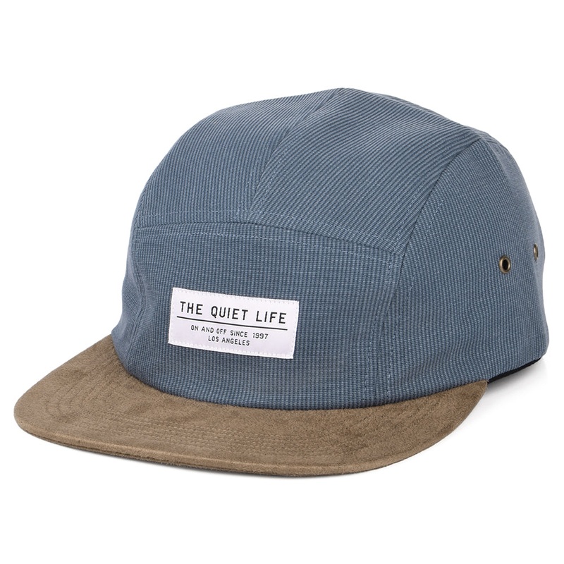 The Quiet Life Hats Cord Combo 5 Panel Cap – Blue-Tan Adjustable