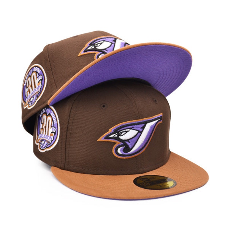 Toronto Blue Jays 30th Anniversary Exclusive New Era 59Fifty Fitted Hat  Walnut/Bronze/Purple 7