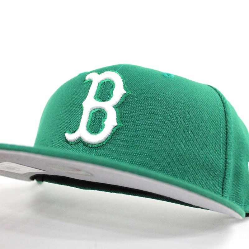 Boston Red Sox 59Fifty New Era Fitted Hat (Green Gray Under Brim) 6 7/8