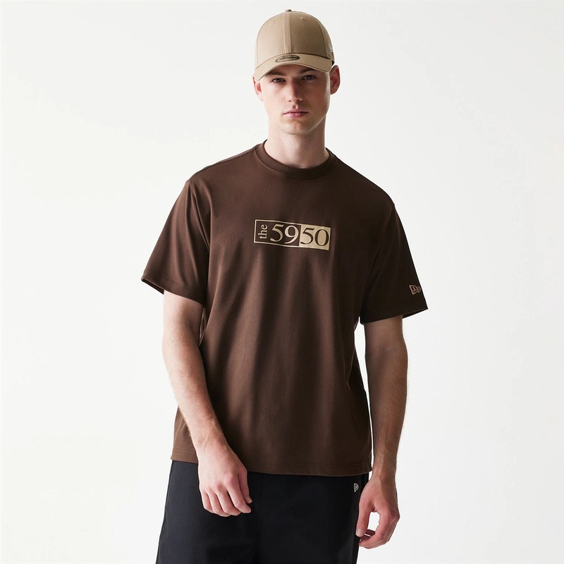 Low Profile 59FIFTY Fitted Cap Description Graphic Brown T-Shirt XS
