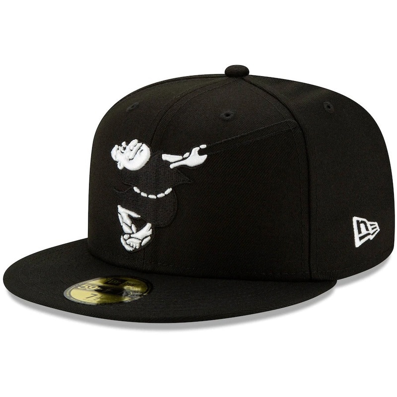 New Era Black San Diego Padres Monochrome Logo Elements 59FIFTY Fitted Hat
