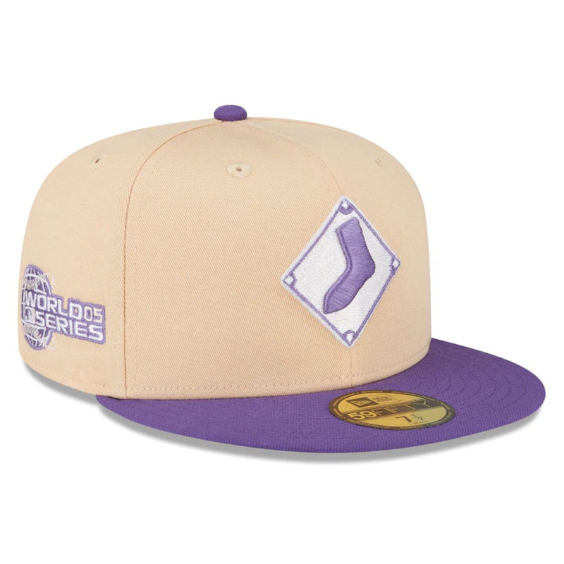 New Era Chicago White Sox Peach/Purple 2005 World Series 59FIFTY Fitted Hat