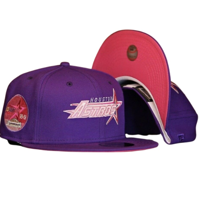 New Era Houston Astros Purple/Pink “Lean With It” 59FIFTY Fitted Hat