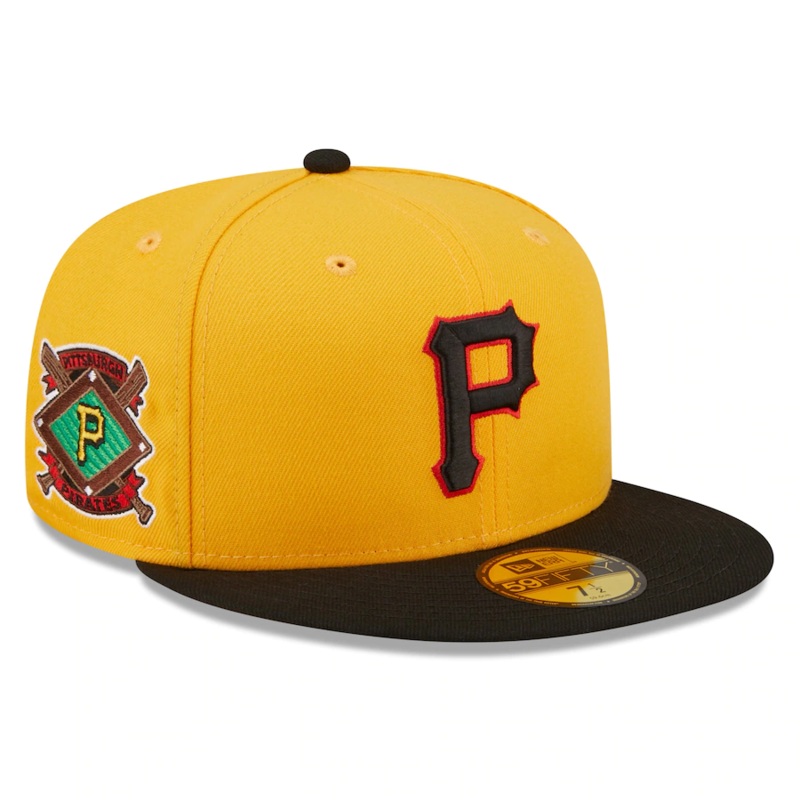 New Era Pittsburgh Pirates Yellow Team AKA 59FIFTY Fitted Hat