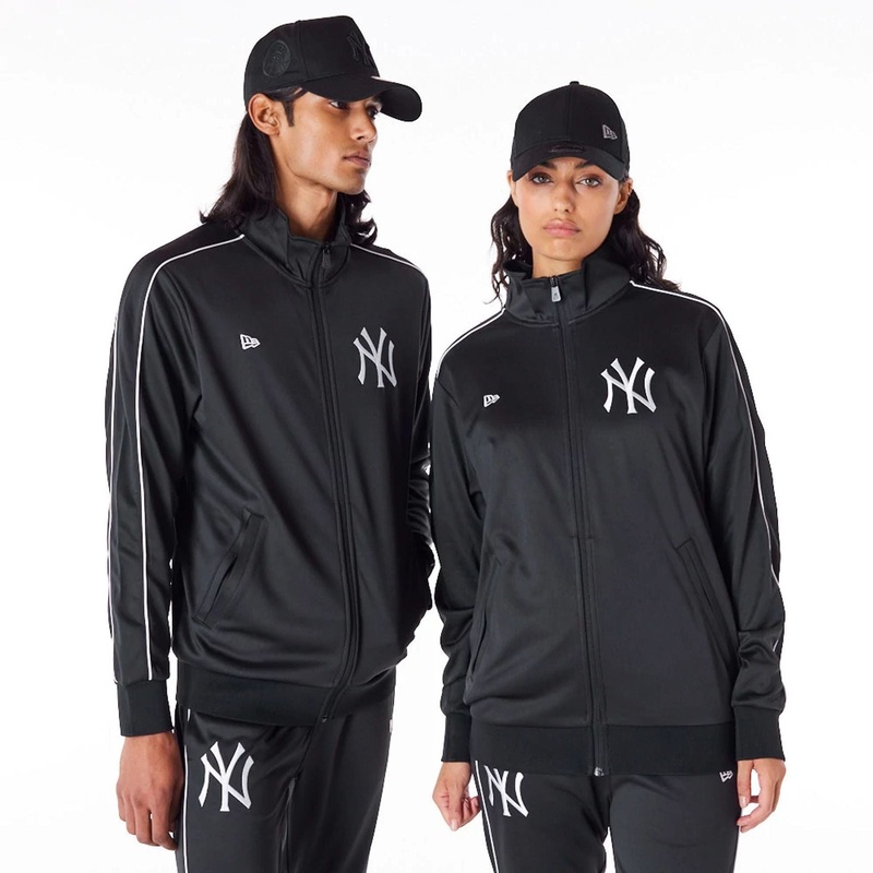 New York Yankees MLB Track Top Black Track Jacket XS