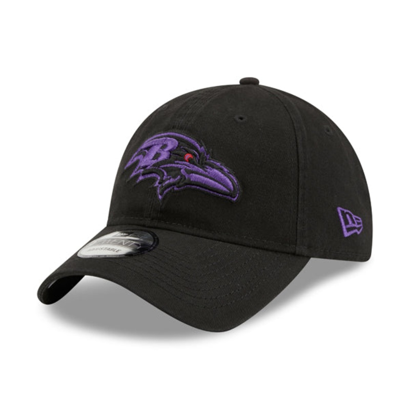 Baltimore Ravens Team New Era Core Classic 9TWENTY Adjustable Hat  Black