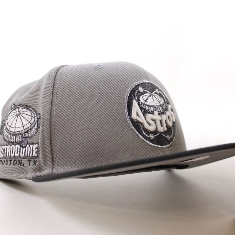 Houston Astros Astro Dome New Era 59Fifty Fitted Hat (Gray Graphite Gray Under Brim) 6 7/8