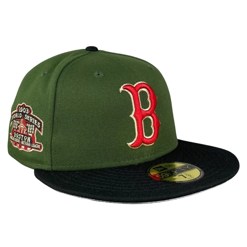 New Era  Boston Red Sox Rifle Green/Black 1903 World Series 59FIFTY Fitted Hat