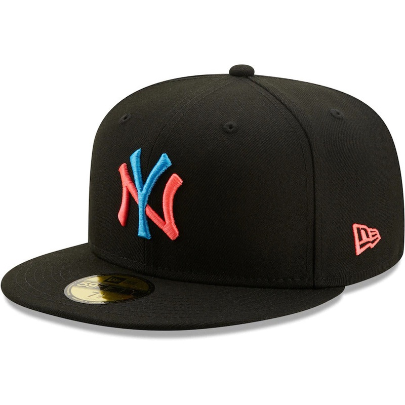 New Era New York Yankees Black Glow Undervisor 59FIFTY Fitted Hat