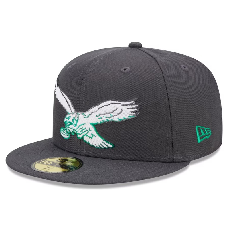New Era Philadelphia Eagles Alt Graphite Color Dim 59FIFTY Fitted Hat