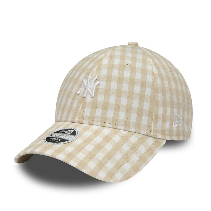 New York Yankees 9FORTY Female Gingham Stone Cap One Size