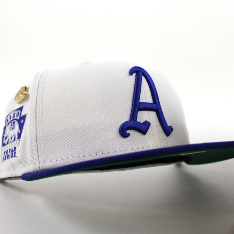 Philadelphia Athletics 1929 World Series New Era 59Fifty Fitted Hat (59FIFTY DAY – Team color Green Under Brim) 7