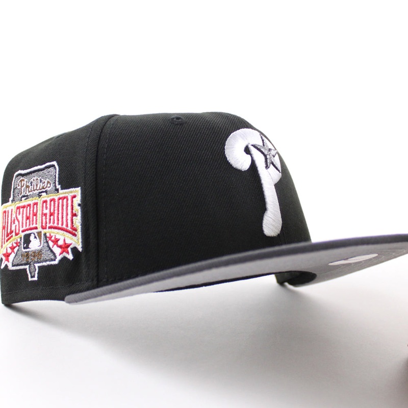 Philadelphia Phillies 1996 All Star Game 59Fifty New Era Fitted Hat (Black Graphite Gray Under Brim) 6 7/8