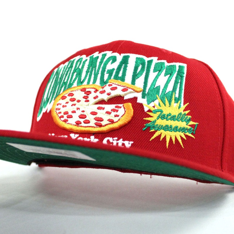 Cowabungapizza The Teenage Mutant Ninja Turtles New Era 59Fifty Fitted Hat (Red Green Under Brim) 7