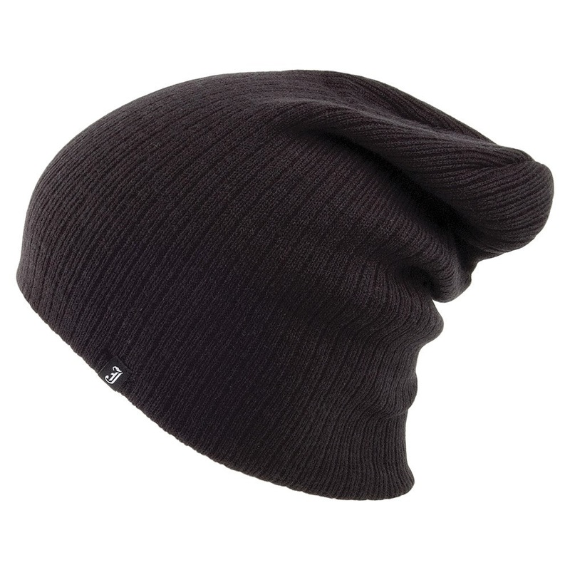 Jaxon & James Oversized Ribknit Beanie Hat – Black 1-Size