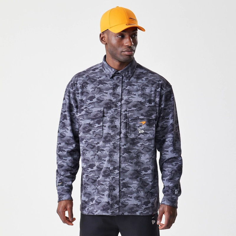 McLaren Racing Graphic Dark Grey Long Sleeve Shirt XS