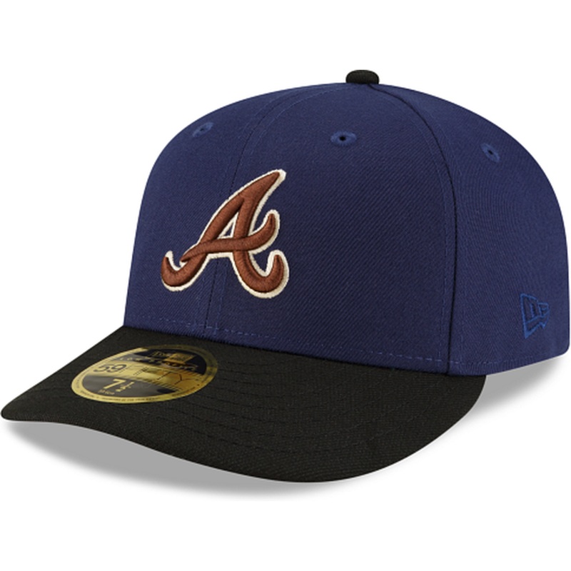 New Era Atlanta Braves Navy Low Profile 2023 59FIFTY Fitted Hat