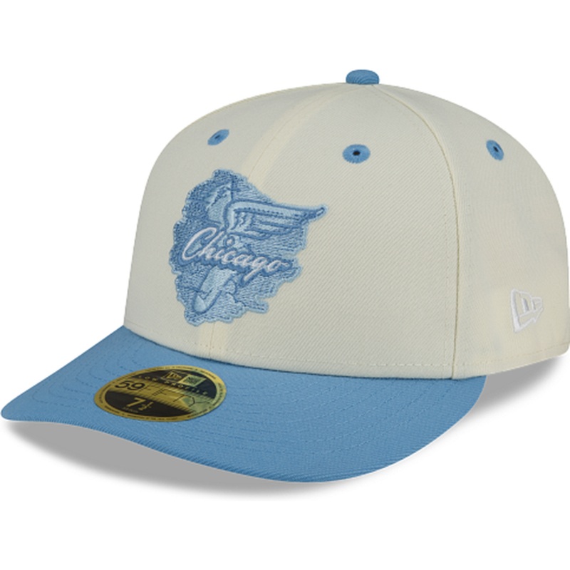 New Era Chicago White Sox Chrome Sky Low Profile 2022 59FIFTY Fitted Hat
