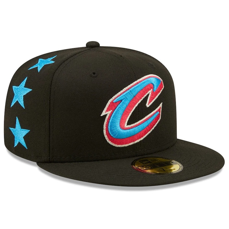 New Era Cleveland Cavaliers Black 2022 NBA All-Star Game Starry 59FIFTY Fitted Hat