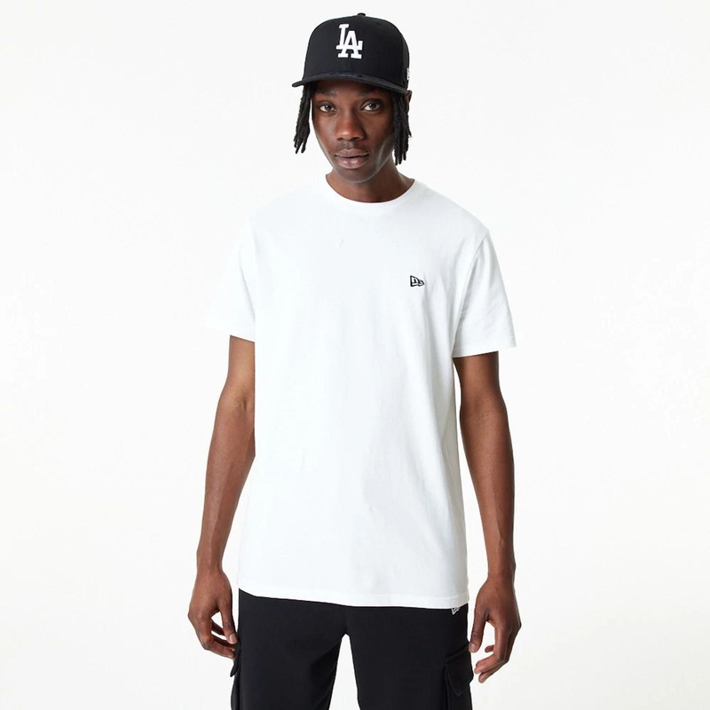 New Era Essential Plain White T-Shirt XXS