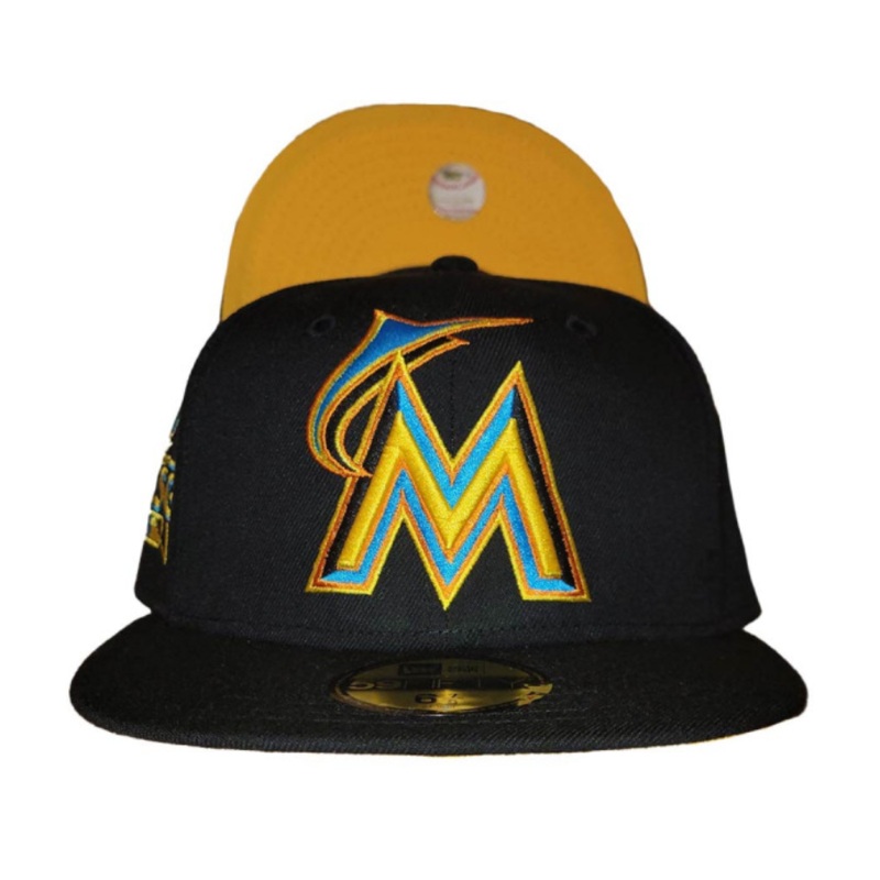 New Era Miami Marlins “Maui Wowie” Black/Yellow 2017 All-Star Game 59FIFTY Fitted Hat