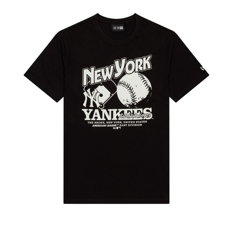 New York Yankees MLB Black T-Shirt XS