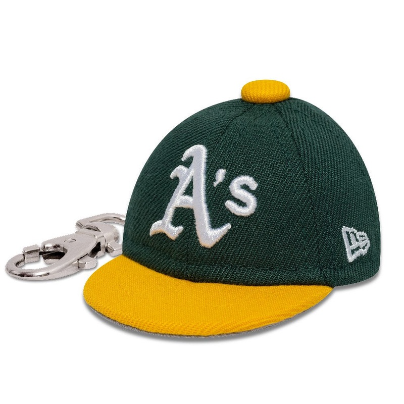 Oakland Athletics MLB Mini Cap Green Keychain One Size