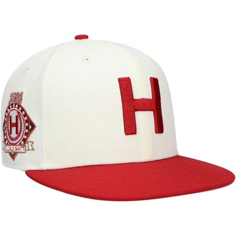 Rings & Crwns  Hilldale Club Team Fitted Hat – Cream/Maroon