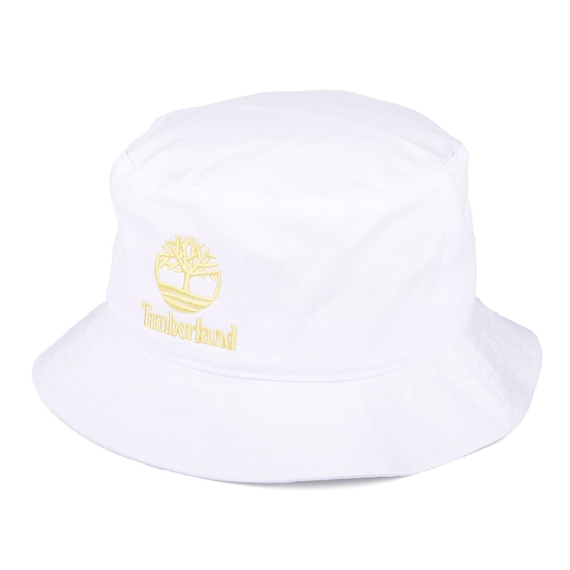 Timberland Hats Youth Culture Cotton Twill Bucket Hat – White Small/Medium