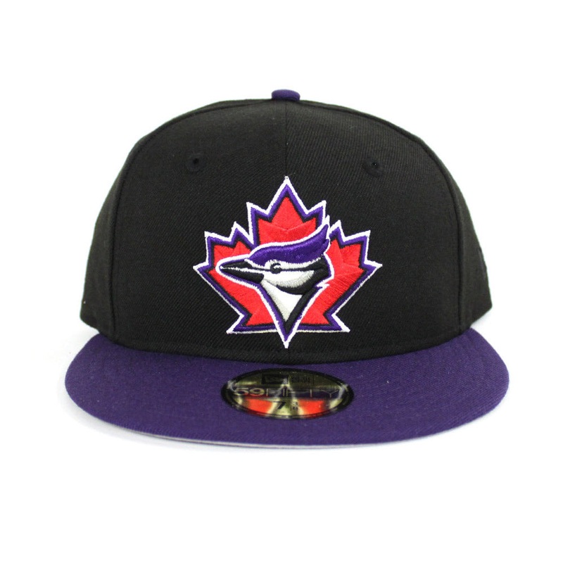 Toronto Blue Jays New Era 59Fifty Fitted Hat (Air Jordan 4 Raptors Gray Under Brim) 7