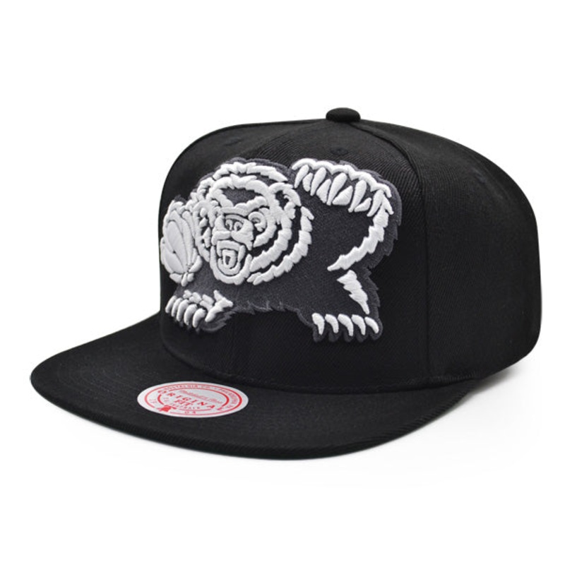 Vancouver Grizzlies Mitchell & Ness XL LOGO Snapback Hat – Black/White