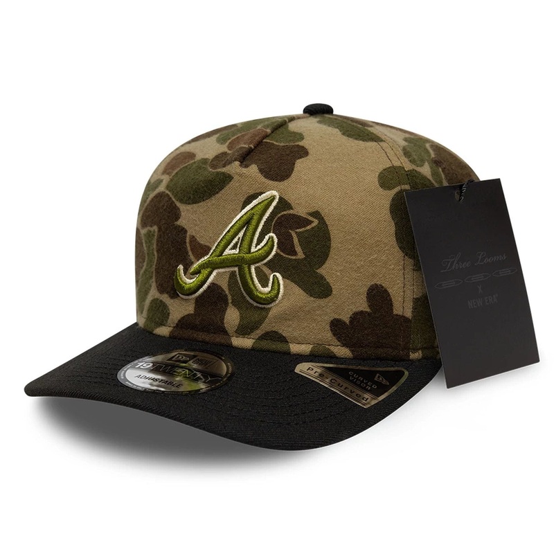 Atlanta Braves Three Looms x MLB Wool Duck Camo 19TWENTY Adjustable Cap OSFM