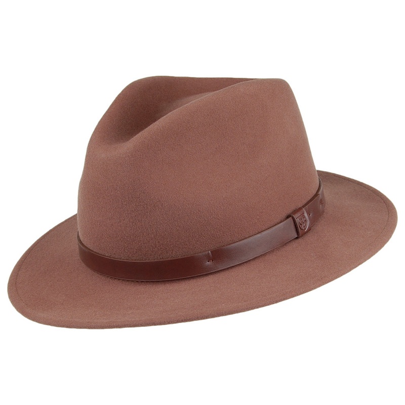 Brixton Hats Messer Fedora – Brown Small-56cm