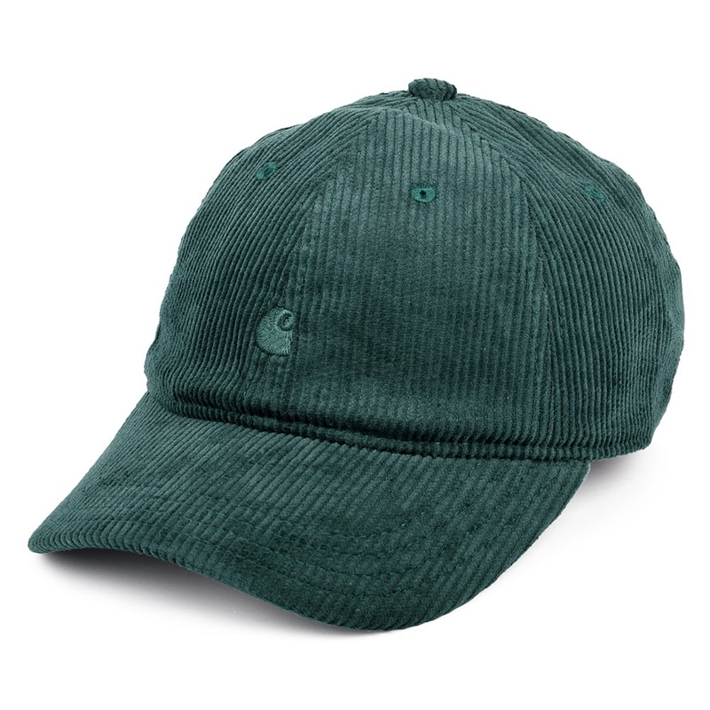 Carhartt WIP Hats Harlem Corduroy Baseball Cap – Forest Adjustable