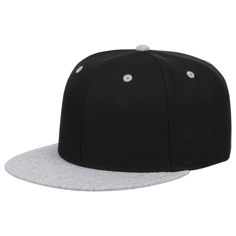 Crowns By Lids Dime Snapback Cap – Black/Heather Grey Adjustable