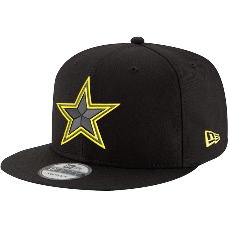 Dallas Cowboys New Era YOUTH VOLT 9Fifty Snapback Hat – Black/Volt